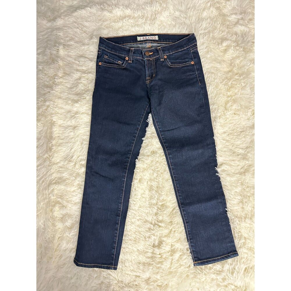 J Brand Dark Wash Stretch Skinny Jeans Made in USA Size 25